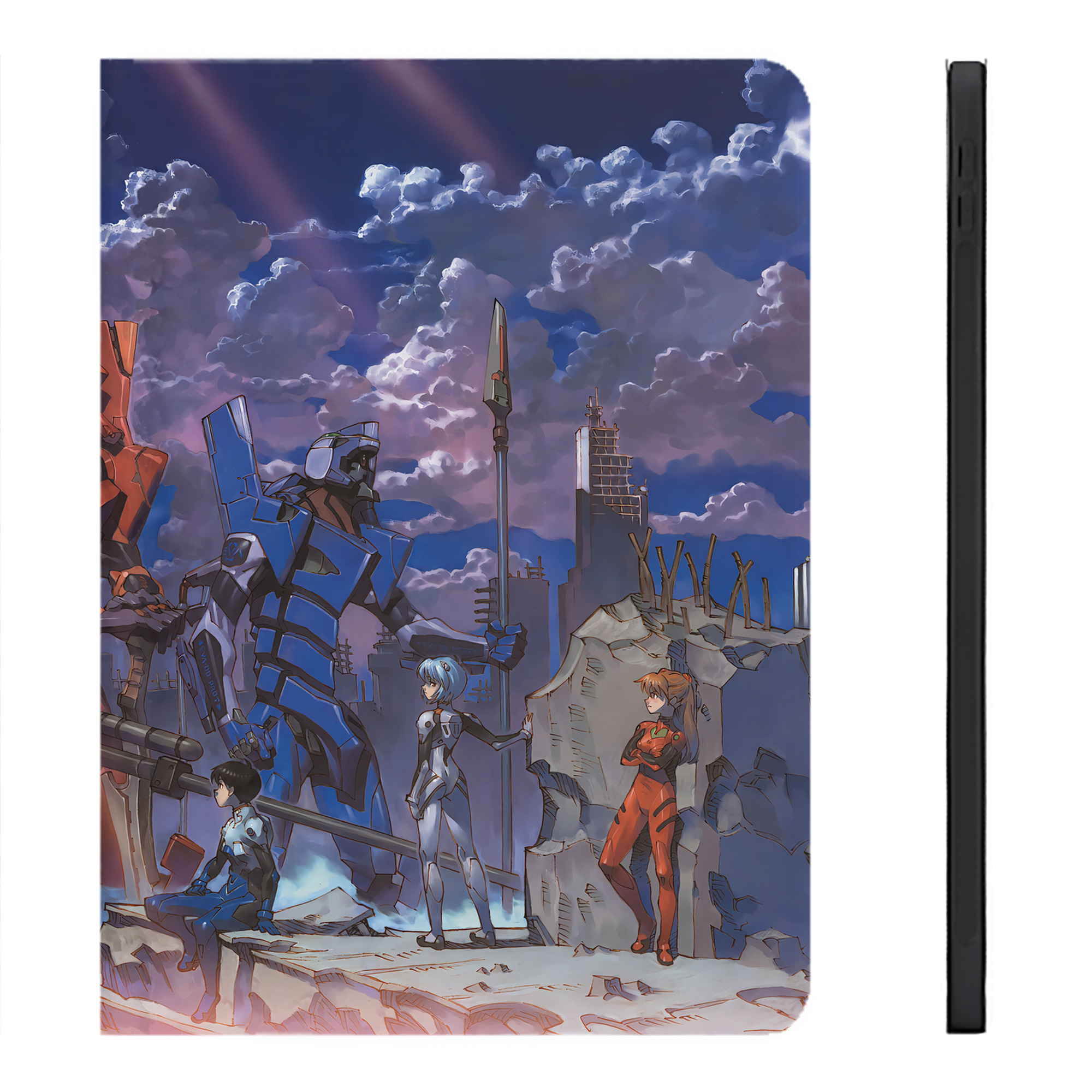 （画像用） EVA 新世紀エヴァンゲリオン IPadケース ペンホルダー付き ブックスタイルデザイン